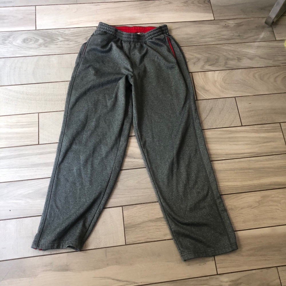 Tek gear gray fleeced boys performance pants XL